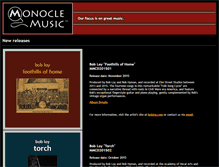 Tablet Screenshot of monoclemusic.com